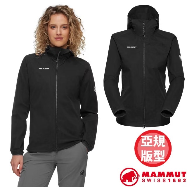 【MAMMUT 長毛象】女 GRANITE SO Hooded AF 軟殼連帽外套/1011-00333-0001 黑✿30E010